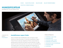 Tablet Screenshot of humidificateur.com